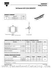 SI4840DY-T1 datasheet pdf Vishay