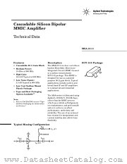 MSA2111 datasheet pdf Agilent (Hewlett-Packard)