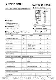 YG911S3 datasheet pdf Fuji Electric
