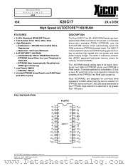 X20C17PI-55 datasheet pdf Xicor
