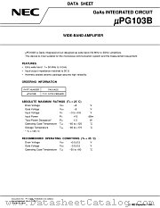 UPG103B datasheet pdf NEC