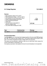 TLE4286 datasheet pdf Siemens