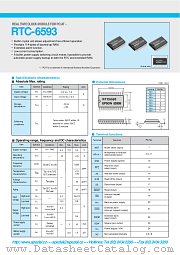 RTC-6593 datasheet pdf Epson Company