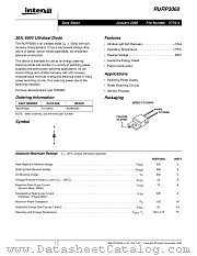 RURP3060 datasheet pdf Intersil