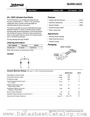 RURP8120CC datasheet pdf Intersil
