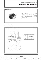 RM20DA-XXS datasheet pdf Mitsubishi Electric Corporation