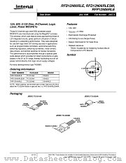 RFD12N06RLE datasheet pdf Intersil