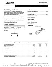 RHRP8120CC datasheet pdf Intersil