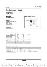 RF071M2S datasheet pdf ROHM