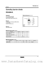 RB160M-40 datasheet pdf ROHM