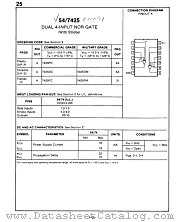 7425 datasheet pdf Fairchild Semiconductor