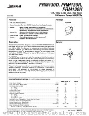 FRM130H datasheet pdf Intersil