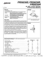 FRS9230D datasheet pdf Intersil