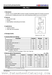 KBL-1KL3 datasheet pdf Kodenshi Corp
