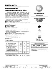 MBRS3100T3D datasheet pdf ON Semiconductor