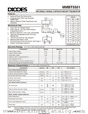 MMBT5551-7 datasheet pdf Diodes