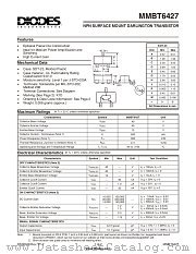 MMBT6427-7 datasheet pdf Diodes