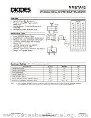 MMSTA42-7 datasheet pdf Diodes