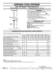 SRP600 datasheet pdf General Semiconductor