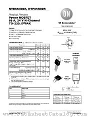 NTP65N02 datasheet pdf ON Semiconductor