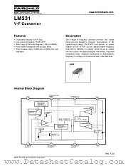 LM331N datasheet pdf Fairchild Semiconductor