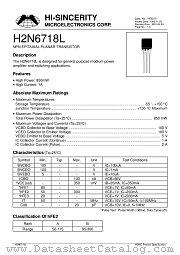 H2N6718 datasheet pdf Hi-Sincerity Microelectronics