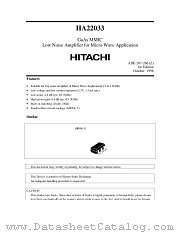 HA22033 datasheet pdf Hitachi Semiconductor