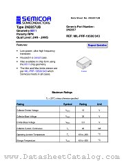 2N2857UB datasheet pdf Semicoa Semiconductor