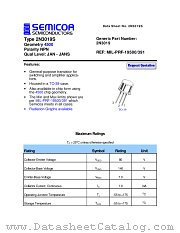 2N3019S datasheet pdf Semicoa Semiconductor