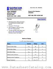 2N3866A datasheet pdf Semicoa Semiconductor