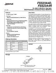 FSS23A4D datasheet pdf Intersil