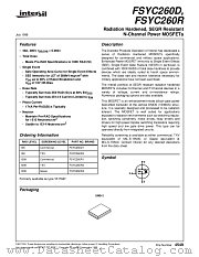 FSYC260R4 datasheet pdf Intersil