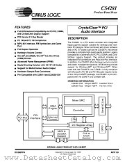 CS4281-CQ datasheet pdf Cirrus Logic