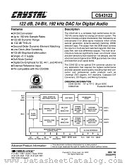 CDB43122 datasheet pdf Cirrus Logic