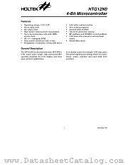 HTG12N0 datasheet pdf Holtek Semiconductor