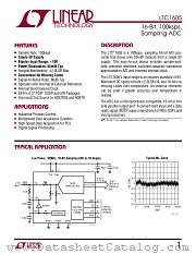 LTC1605IN datasheet pdf Linear Technology