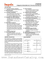 HY29F400BG70 datasheet pdf Hynix Semiconductor