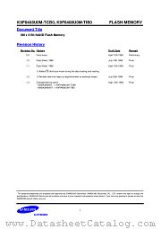 K9F8008W0M datasheet pdf Samsung Electronic