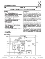 X40626V14I-2.7 datasheet pdf Xicor