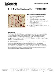 TGA6345 datasheet pdf TriQuint Semiconductor