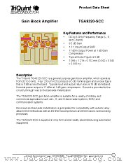 TGA8320 datasheet pdf TriQuint Semiconductor
