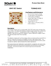 TGS8422 datasheet pdf TriQuint Semiconductor