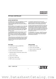ZNBG2001 datasheet pdf Zetex Semiconductors