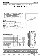 TCD2551D datasheet pdf TOSHIBA