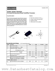 NDS7002 datasheet pdf Fairchild Semiconductor