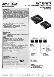 PLCC-44 datasheet pdf Methode Electronics Incorporated