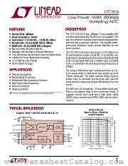 LTC1416IG datasheet pdf Linear Technology