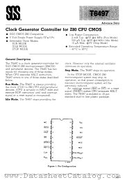 T6497 datasheet pdf SGS-Ates Componenti Electronici S P A