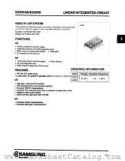 KA2914A datasheet pdf Samsung Electronic