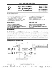 QS74FCT2543T datasheet pdf Quality Semiconductor